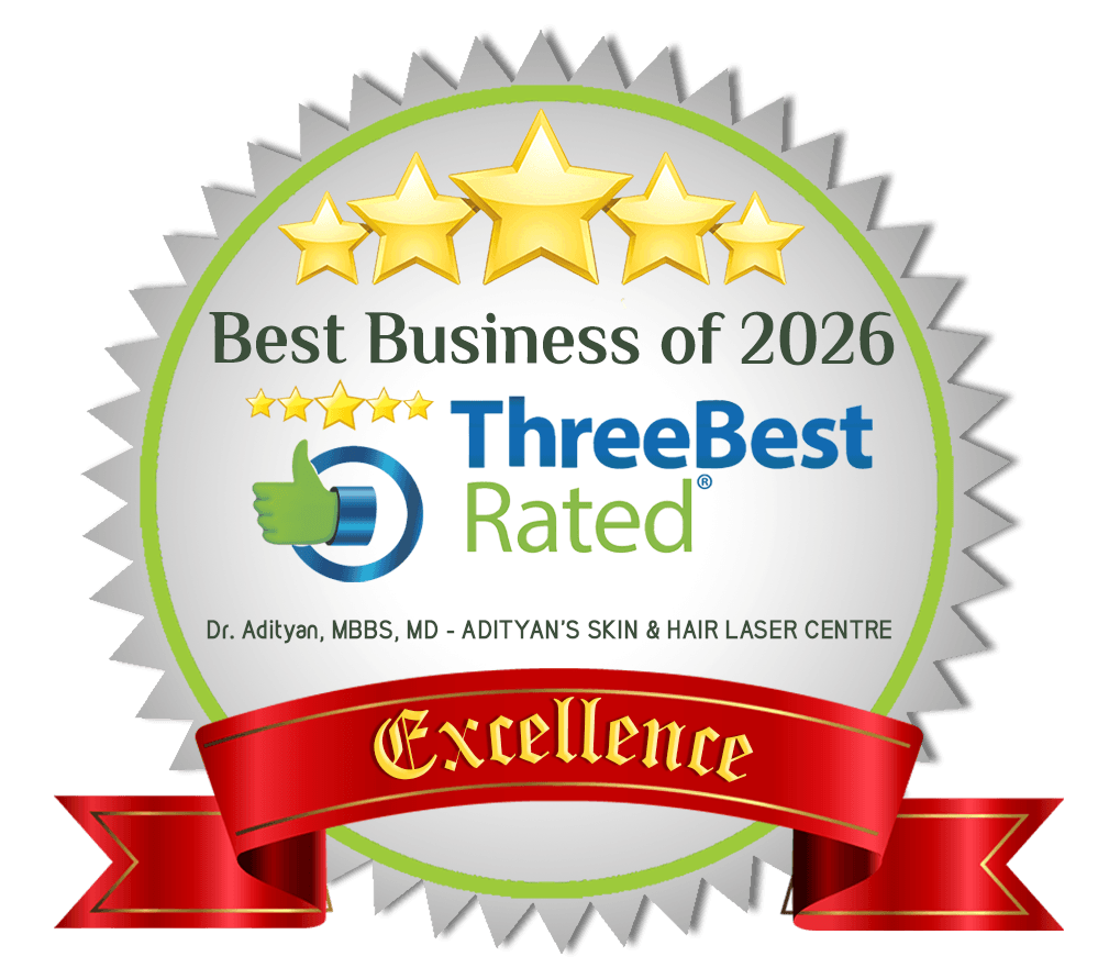 ThreeBestRated Best Business of 2026 Award for Adityan’s Skin & Hair Laser Centre