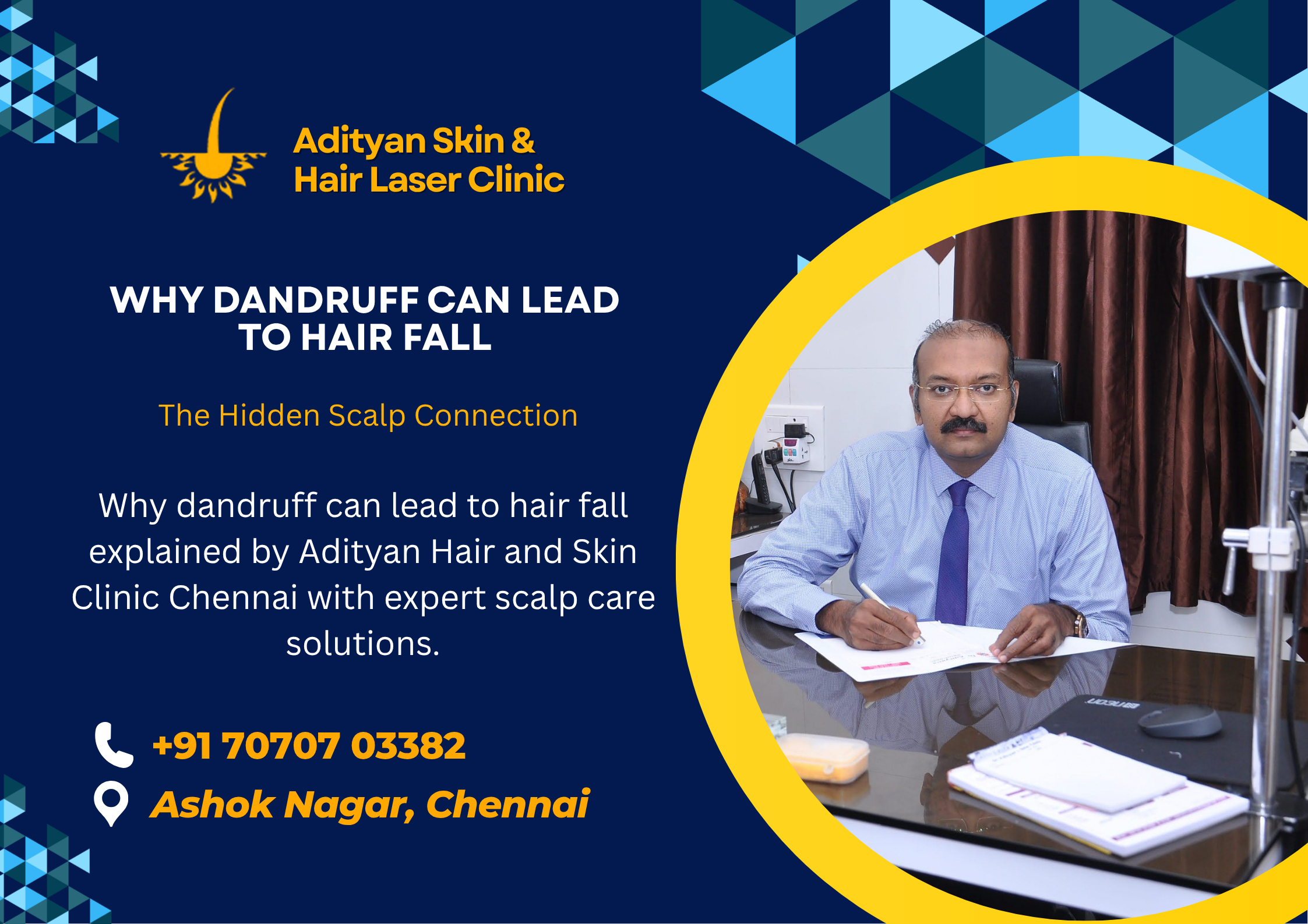 Why dandruff can lead to hair fall