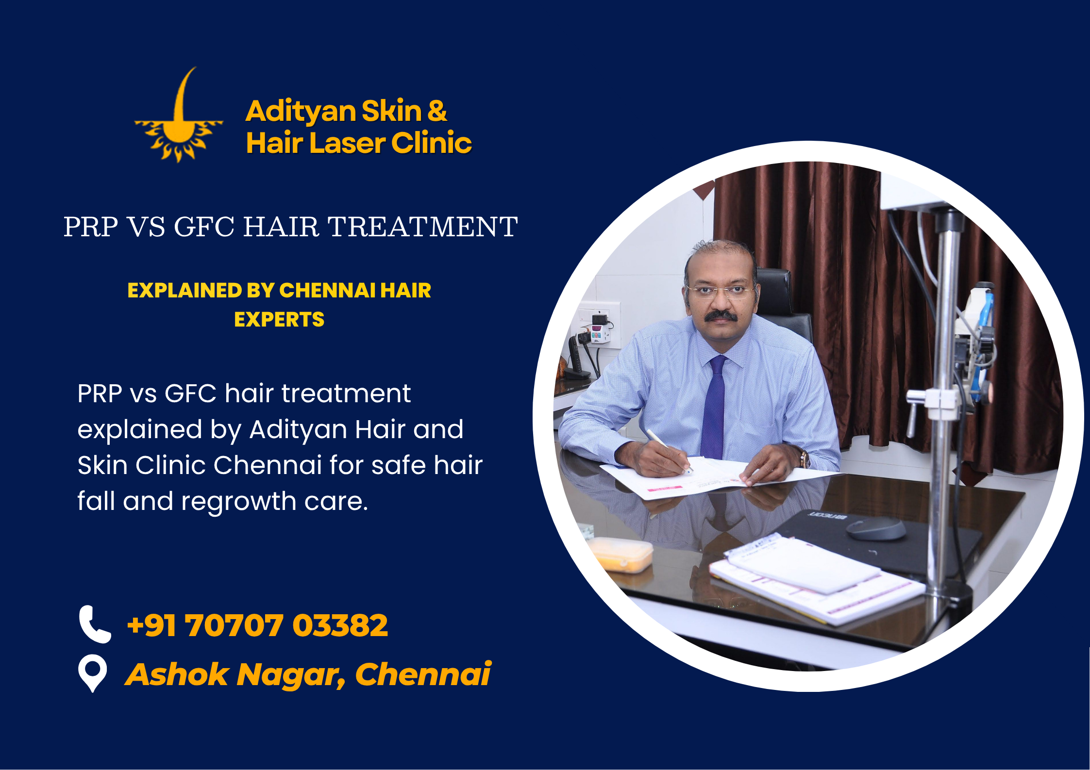 PRP vs GFC hair treatment