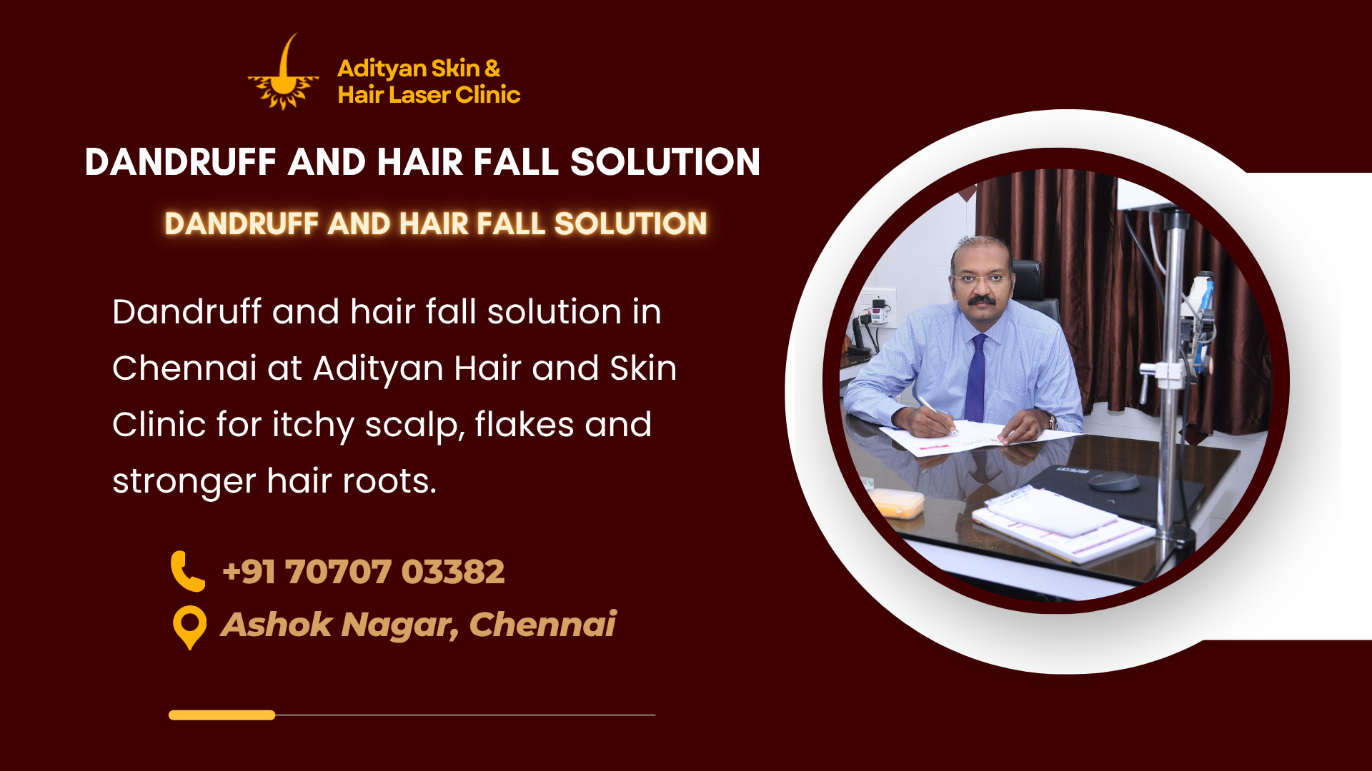Dandruff and Hair Fall Solution | Adityan Clinic