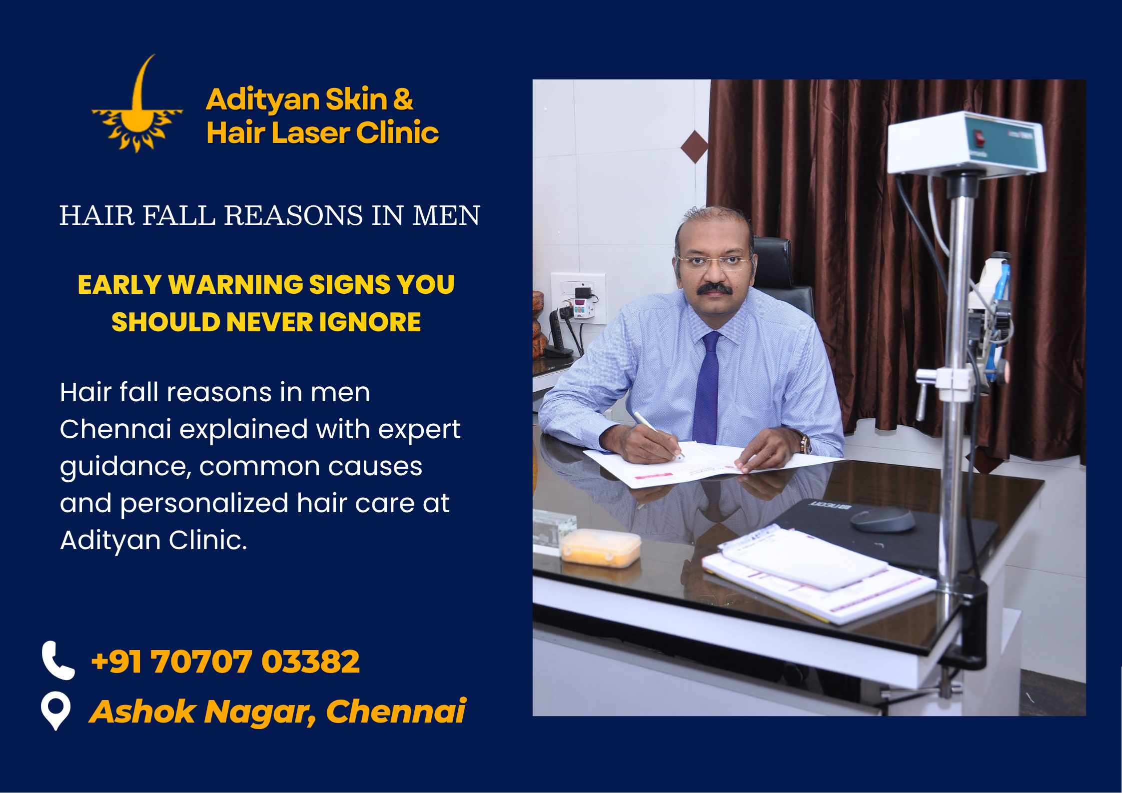 Hair fall reasons in men